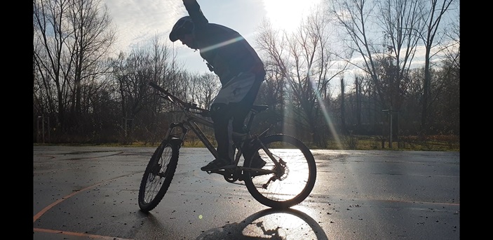 Bei einer Radtour / Radrunde unterwegs